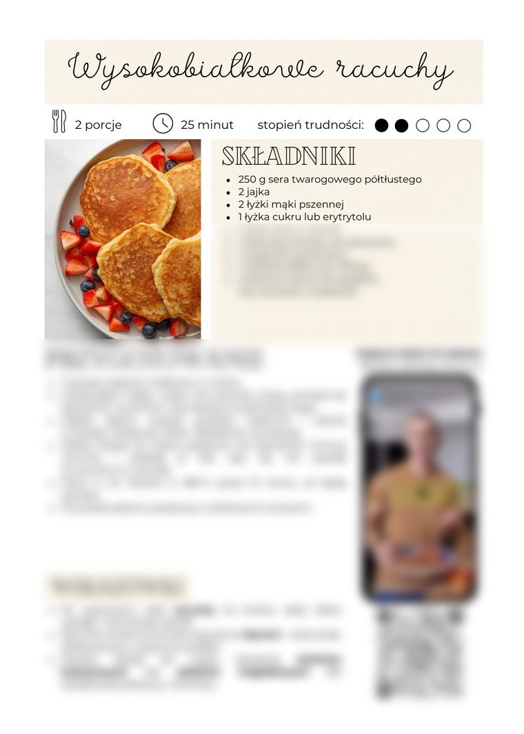 Ebook Przepisy, które pokochasz – przykładowa strona z przepisem