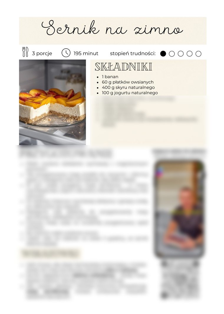 Ebook Przepisy, które pokochasz – przykładowa strona z przepisem
